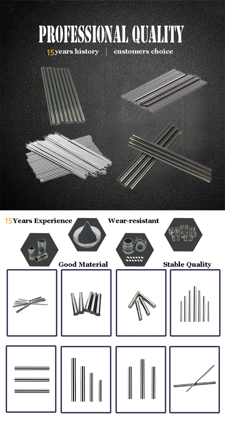 Customized YG8 YG6 YG6X Tungsten Carbide Rod with High Hardness and Wear Resistance for Secondary Processing