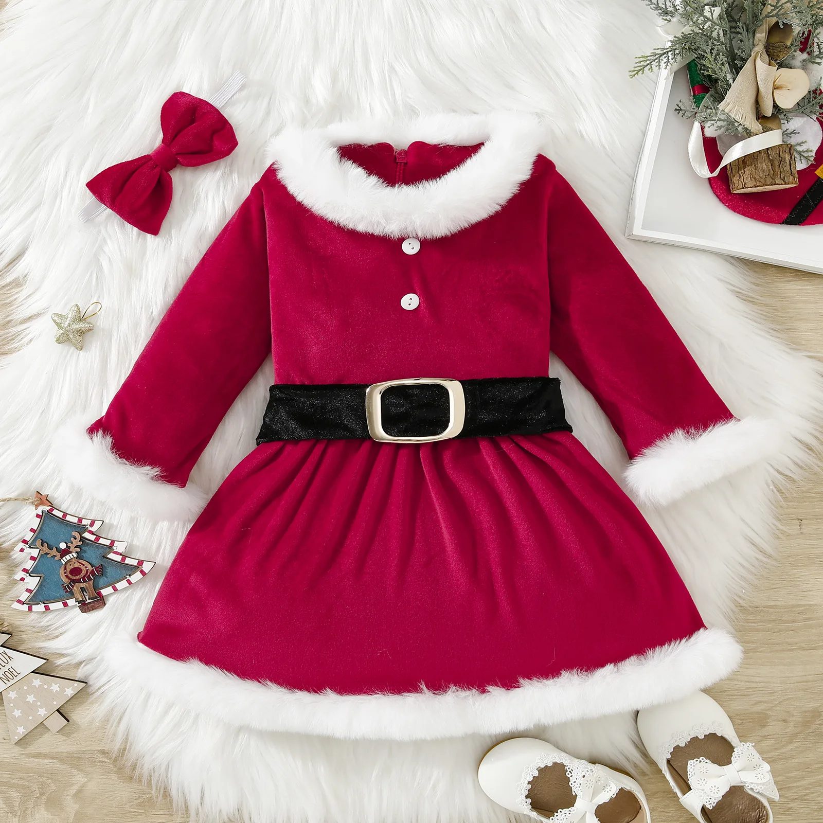 New arrival toddler girls casual dress princess Christmas girls clothes kids Festival boutique baby girls dresses