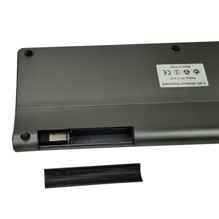 2.4G Portable Keyboards with Detachable Replaceable Battery for Laptop Computer Wireless Keyboard