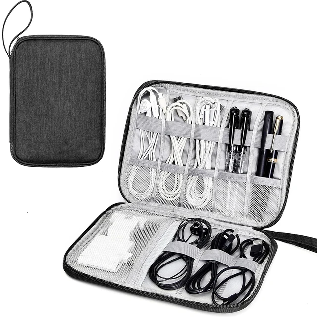 Travel Electronics Organizer Bag Portable Cable Organizer Bag Storage Electronic Accessories Case