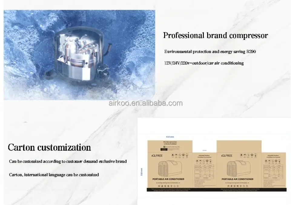 Portable Mini Air Conditioner, 12V, 220V - detail 6