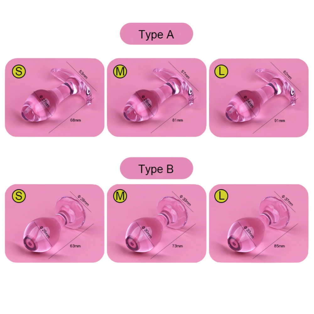Розовый кристалл Анальная пробка медицинский двойной конец стеклянный  анальный дилдо интимные игрушки для женщин простата массажер Анальная  пробка Buttplug| Alibaba.com