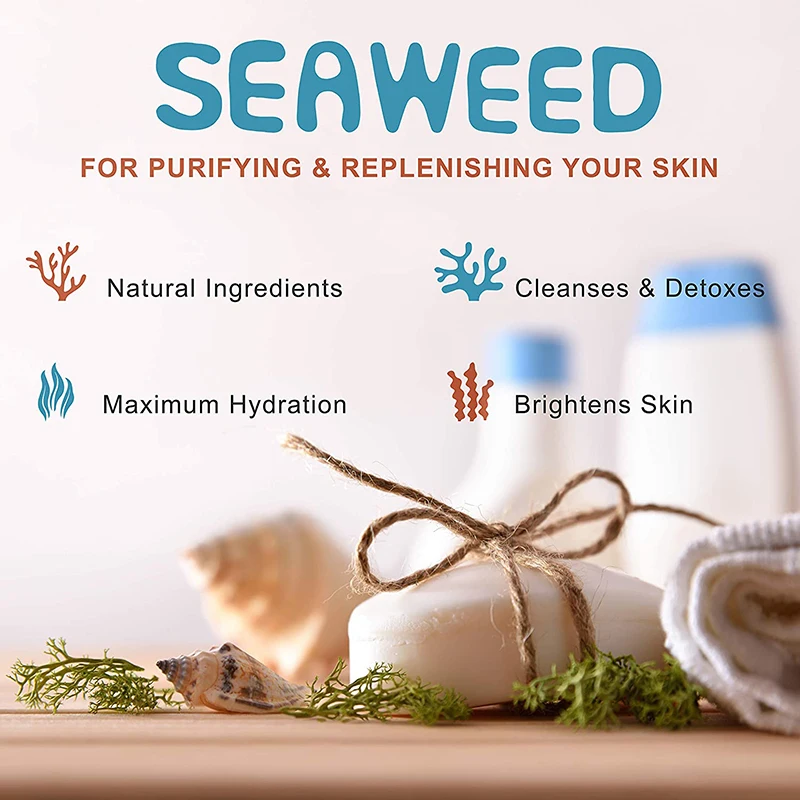 Private Label Organic Natural Cosmetics Collagen Facial Mask Sheet Seaweed Moisturizing Hydrating Face Sheet Mask