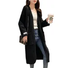 Size 1 Size Korean New Women's Large Size Sweater Women's Medium Length Knitted Coat