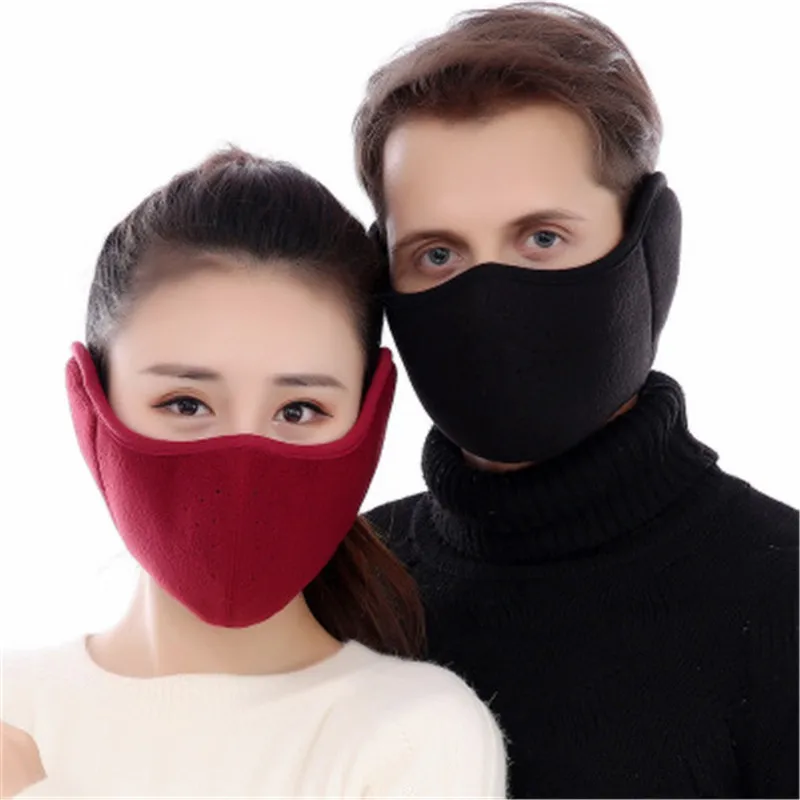 Thickening all-package cycling thickening winter new dust and warmth mask for men and women ear muffs hair R0863