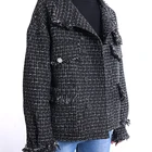 Women Jacket Autumn English Country Outdoor Suit Wool Plaid Women Tweed Jacket