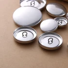 Buttons Covered Buttons New Type Aluminum Flat Back Shank Self Upholstery Sofa Fabric Covered Buttons For Furniture