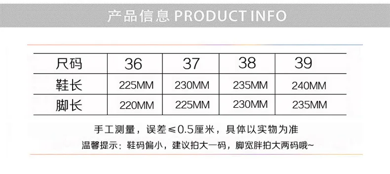 Women's size chart