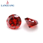 Tanzanite LanGuang Artificial Zircon 5A Round Shape Tanzanite Cubic Zirconia Stones For Jewelry