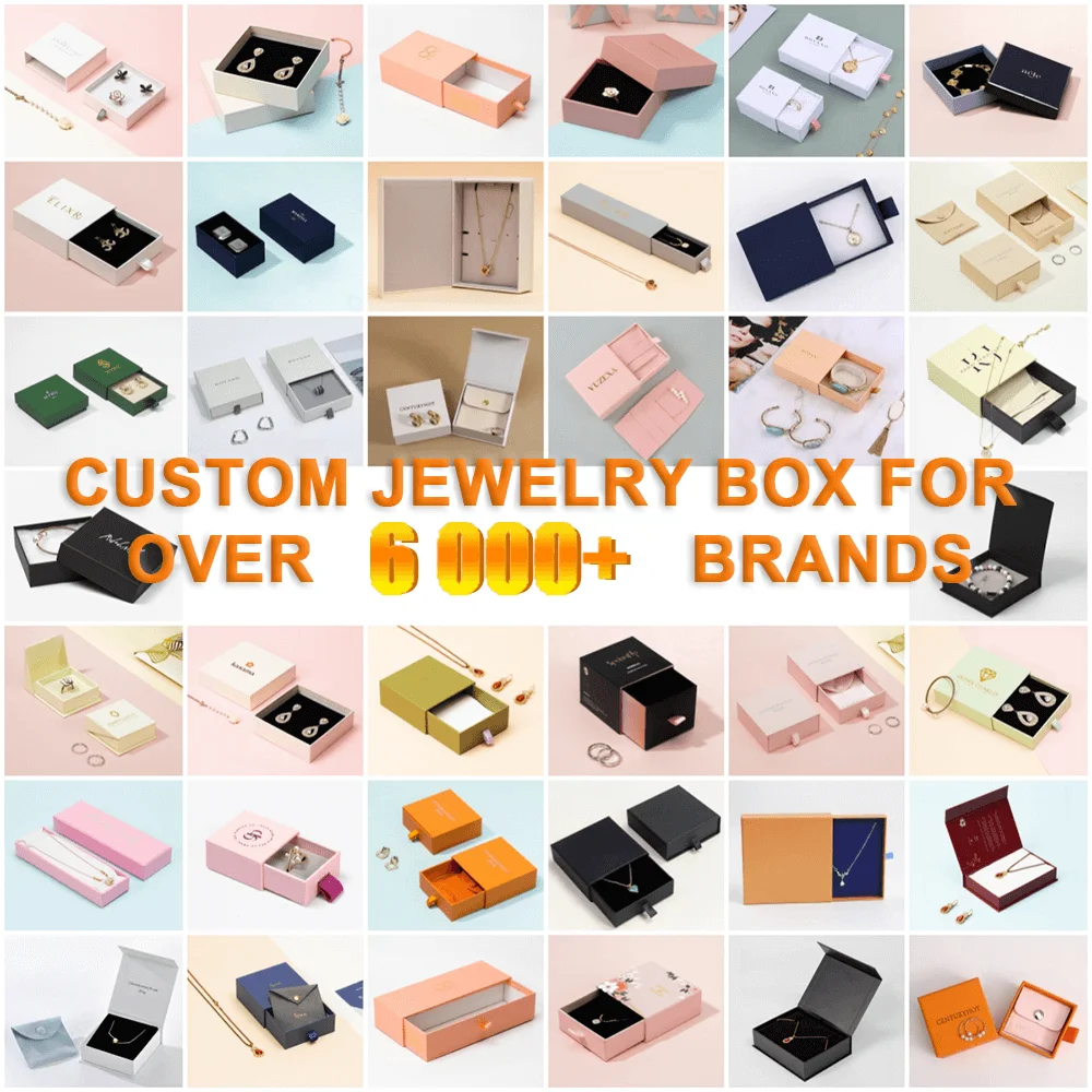 Custom Logo Drawer Sliding Paper Cardboard Jewellery Box Luxury Gift ...