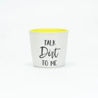 Small Special Hot Selling Indoor Garden Small Fresh Letter Type Ceramic Flowerpot