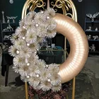 Holiday Christmas Holiday Decoration Ornaments Handmade Gold / Silver Wreath
