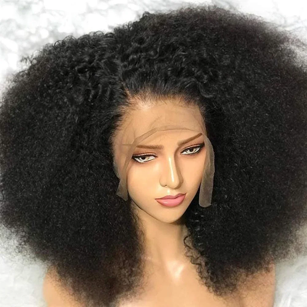 Wholesale Short Afro Kinky Curly Hair HD Lace Front Wigs 3C 4A 4B 4C Cheap Price Human Hair Short Bob Wig 100% Cambodian Hair