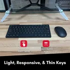 2022 Best Budget Zebronics Gofreetech Slim Wireless Keyboard And Mouse Combo 2.4ghz Ultrathin