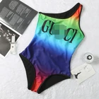 Swimsuit Hot Sale Fashion Popular New Arrival Famous Brand Designer Training Strapless Swimsuit 1 Piece Woman
