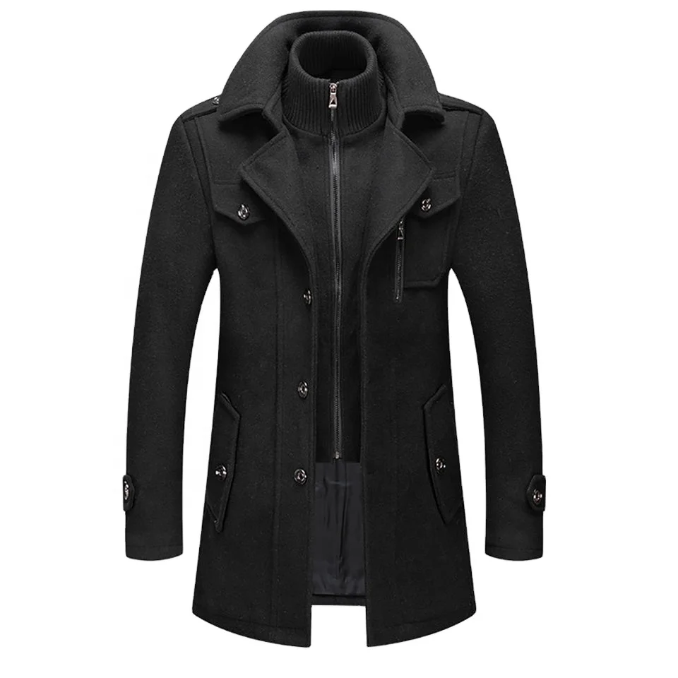 Hot Sale New Style Autumn And Winter Woolen Men Coat Elegant Man Coats And Jacket Fashion Long Coat For Men