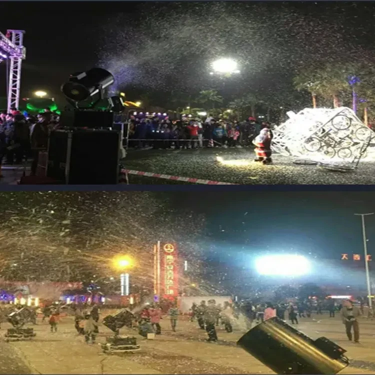 Stage Effect Equipment Snow Cannon Machine Dmx Remote Control 3000W Moving Head Snow Machine