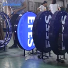 Light Box Led Round Light Box Sign Wall Mounted Led Double Side Light Box Sign Round Shape Blank Outdoor Light Box Signs