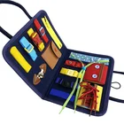 Activity Activity Board Montessori Educational Toys/Custom Design Felt Toddlers Busy Board Zipper Button Activity Board
