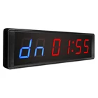 Timer 1.8 Inch 6 Digit Led Wall Mounted Fitness Crossfit Training Tabata FGB Sports Interval Remote Control Gym Timer