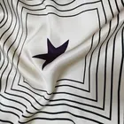 Stripe Satin Wholesale Simple Stripe Pattern Printing Pure Silk Satin Fabric