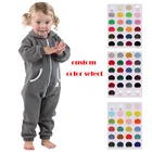 Cotton Onesie Rts Poly Organic Cotton Terry Fleece Family Matching Footless Onesie Jumpsuit For Baby Boy