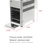 Stainless Steel Camping Contracted Outdoor Stainless Steel Portable High Temperature Gas Bbq Camping Grill