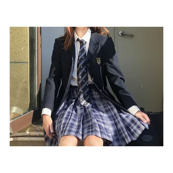 Cheap And High Quality School Uniform Student Jk Uniform Pleated Plaid Skirt