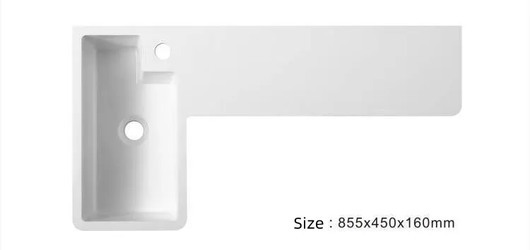 TARPUL Saving Water Products Hand Wash Bathroom Sinks Artificial Stone Solid Surface Table Top Toilet Basin supplier