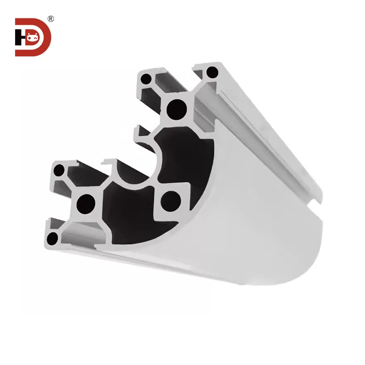 Industrial Extruded Aluminum Profile 6630R Semi-circular 6060 Curved Aluminum Alloy Profile manufacture