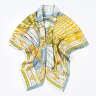 Square Scarf 110X110Cm Plain Satin High Quality Chinese Square Silk Scarf