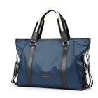 Leather 2021 Men Nylon High Quality Handbag Large Tote Shoulder Bags With Leather Handle