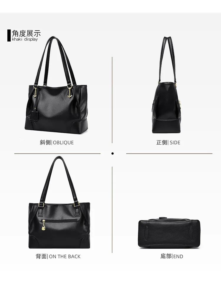 Large Capacity Casual Women PU Leather Shoulder Bag Wholesale Lady Shopping Handbags Fashion Ladies Tote bag