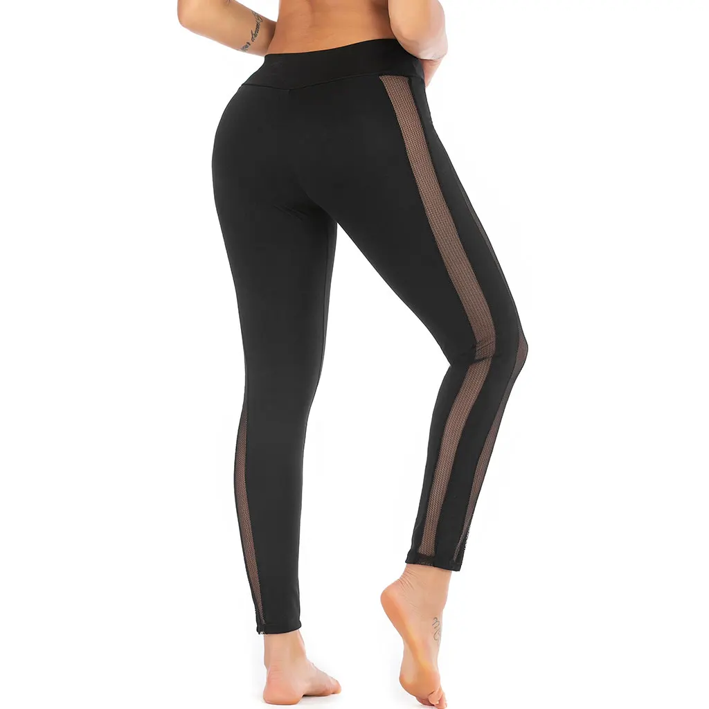 Women's Leggings With Mesh Sides