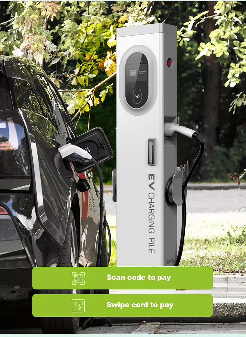 New Eu Ocpp Ev Car Charger Phase A Kw Floor Mounted Fast Charging