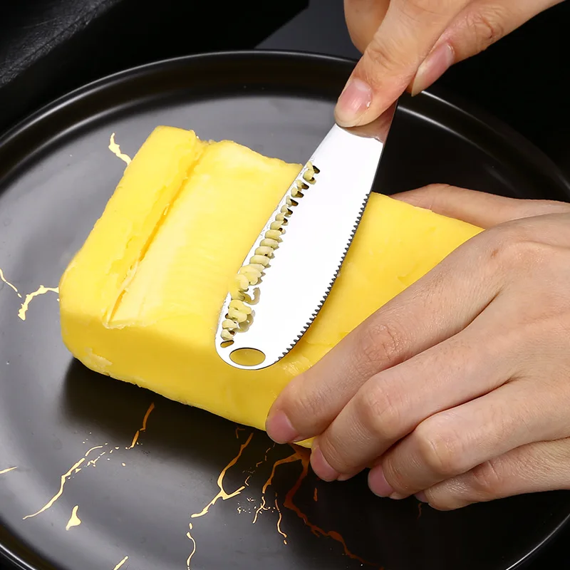 Mirror Polishing Stainless Steel Butter Spreader Knife 3 in 1 Kitchen Gadgets Tableware Cutlery Dinner Knife