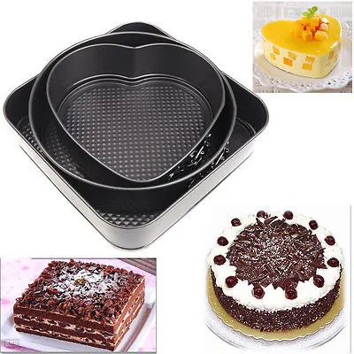 Round Shaped Removable Bottom Chocolate Cake Pan Tin Baking Mold Mould 