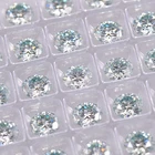Brilliant Brilliant Round Cut MOISSANITE 1ct Middle Blue Moissanite Diamond Of Passed Tester