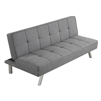 HANYEE Modern Design Multifunctional Fabric Folding Sleeper Sofa Bed Customisable with Original Logo Living Room Use Metal Frame