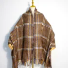 Scarf Customized Special Weave Thick Heavy Women Scarf 3 Color Mixed Lady Shawl Autumn Winter