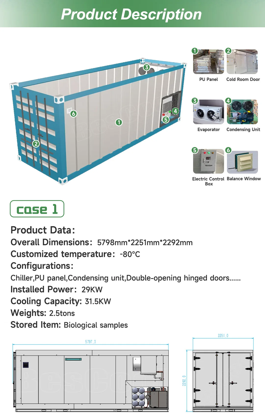 Blast Freezer, 20ft, 380, customizable - detail 4