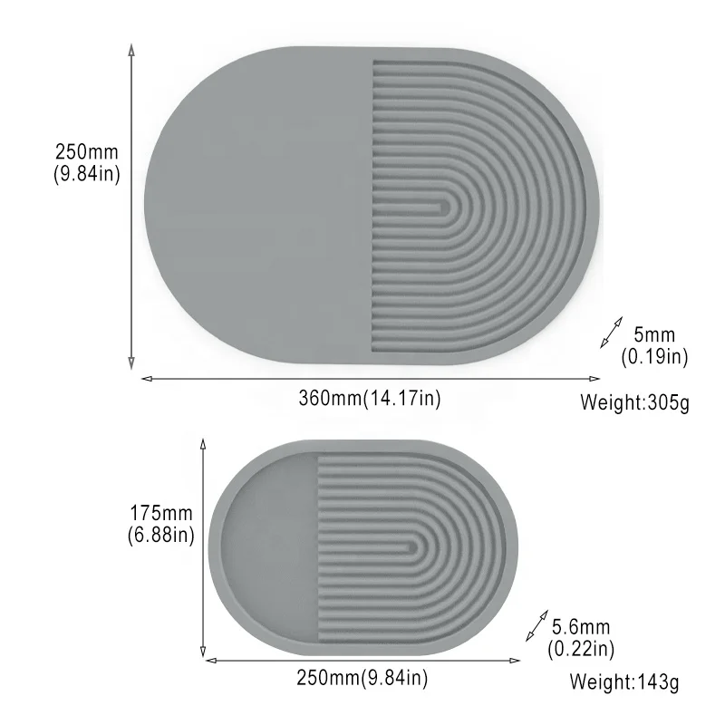 Food-grade Silicone Large Coffee Mat Multi-purpose Drying Mat and Tamping Mat