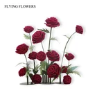 Wedding Red 2020 New Outdoor Garden Decoration Giant Wedding Events Artificial Red Rose Flower