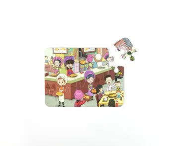 Jigsaw Puzzle Dinner Restaurant Promotion Giveaway Gifts Grey Board Kids Puzzle