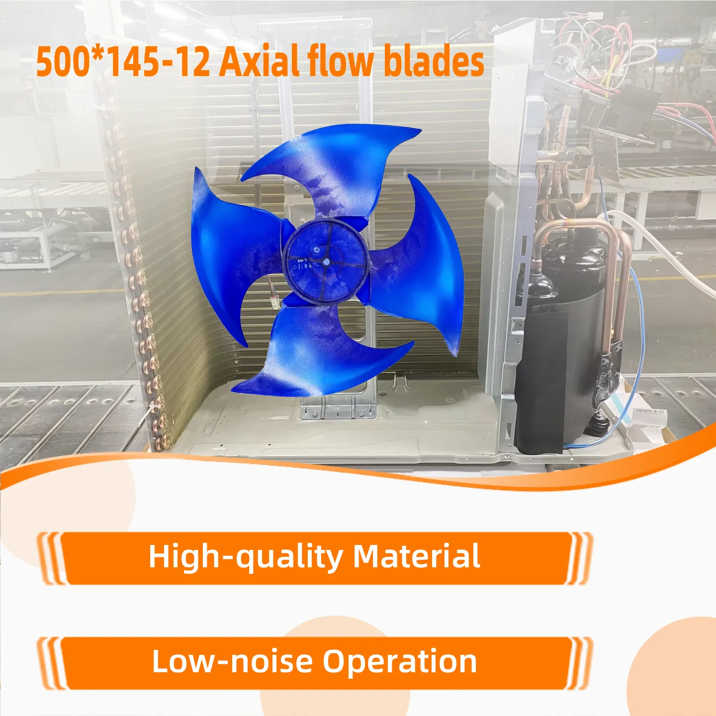 Axial Flow Fan, 4-blade, Plastic, 500*145*12-4 - detail 14