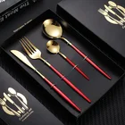 Cutlery Commercial Portuguese Cutlery Flatware Craft Gold Colored Silverware Spoon Fork Set Dinner Knife Table Knife