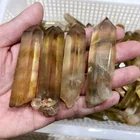 Crystal Crystal Natural Quartz Wand Raw Stone Unpolished Citrine Rough Crystal Point For Healing