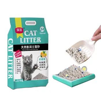 Wholesale Price  Bentonite Cat Litter 10L Cat Bentonite Litter Scented Cat Litter Bentonite