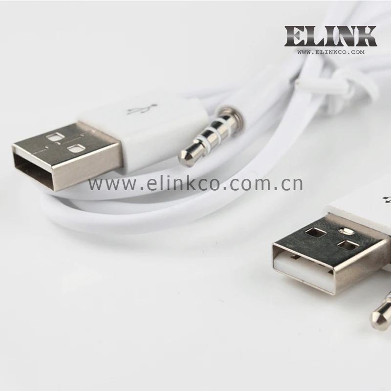 3.5mm Male Aux Audio Jack To Usb 2.0 