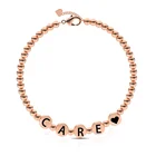 Bead 2020 Women Charm Letters Adjustable Tiny Seed Stretch Chain Friendship Metal Bead Bracelets Jewelry